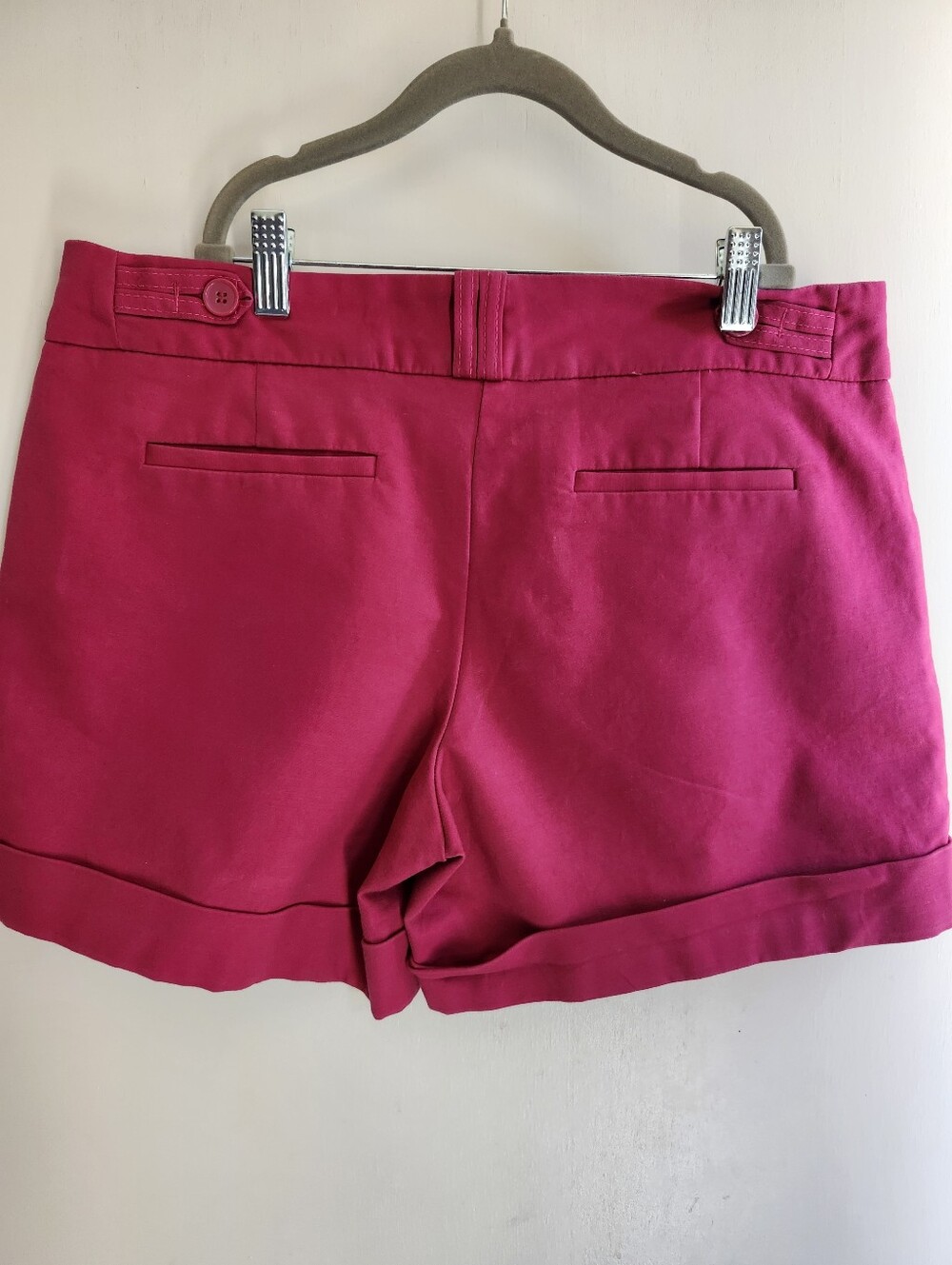 The Limited Raspberry Roll-Cuff Bermuda Shorts - Picture 4 of 6